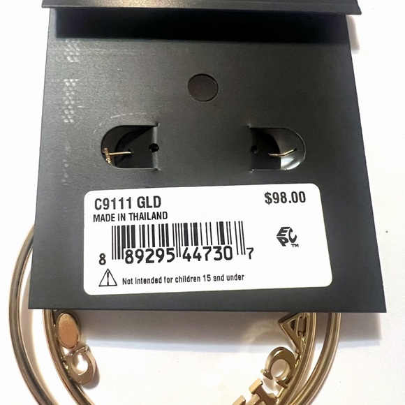 Coach hoop earrings - Picture 10 of 10